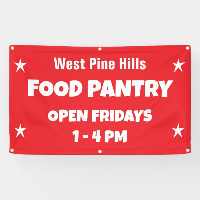 Custom Food Pantry Banner (Horizontal)