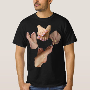 Custom Foot Feetish – Personalized "I Love Feet" T-Shirt
