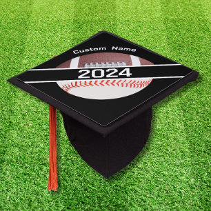 Custom Football Baseball Graduation Cap Topper