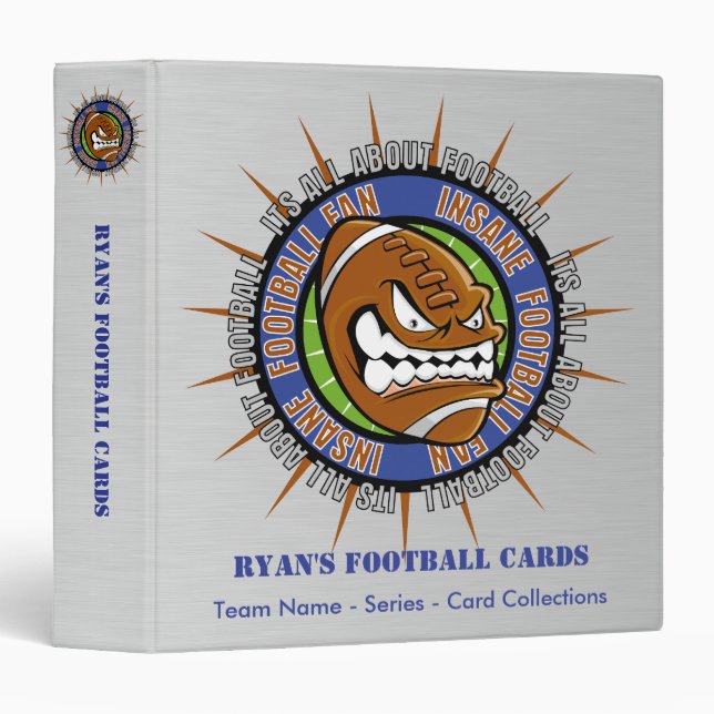 Custom Football Card Binder (Front/Spine)