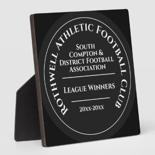 Custom Football Club League Winners Trophy Plaque