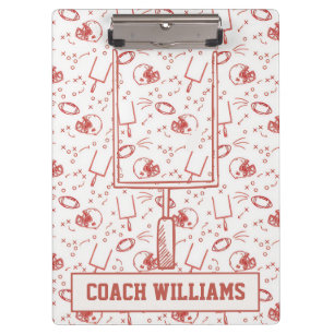 Custom Football Coach Clipboard Illustrated Sports