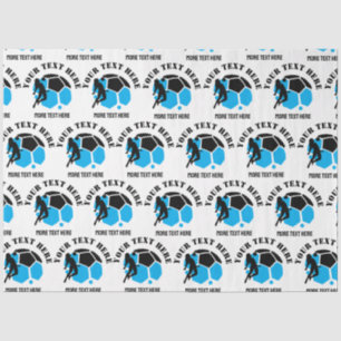 Custom Football Girl kid's Football Birthday party Tissue Paper