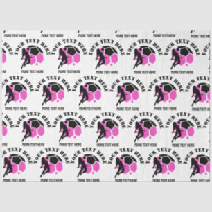 Custom Football Girl kid's Football Birthday party Tissue Paper