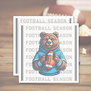 Custom Football Paper Napkin