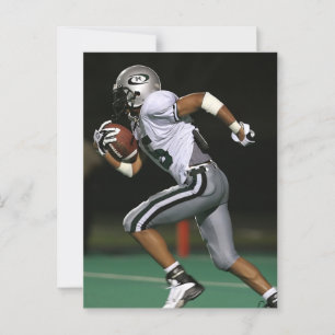 Custom Football Photo Sports Postcard