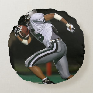 Custom Football Photo Sports Round Pillow