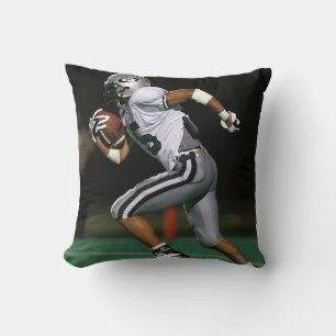 Custom Football Photo Sports  Throw Pillow