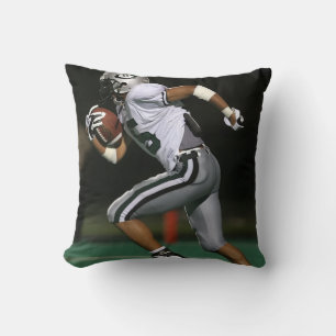 Custom Football Photo Sports Throw Pillow