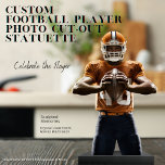 Custom Football Player Photo Cutout Statuette<br><div class="desc">Capture the excitement of the game and celebrate your football star with a Custom Football Player Acrylic Photo Cut Out! Imagine the thrill of seeing your favourite player immortalized in a striking acrylic cut-out that captures every detail of their gear and intensity. Getting started is simple: Remove the Background: Use...</div>