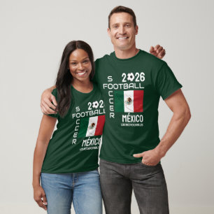 Custom Football Soccer Fan MEXICO T-Shirt