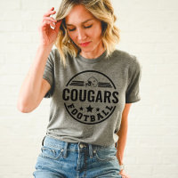 Custom Football Team Badge Grey Mom
