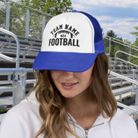 Custom Football Team Name Number Royal Blue