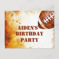 Custom Football Theme Birthday Party 