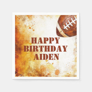 Custom Football Theme Party  Napkin