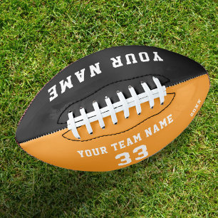 Custom Football with Name, Number and Team Name