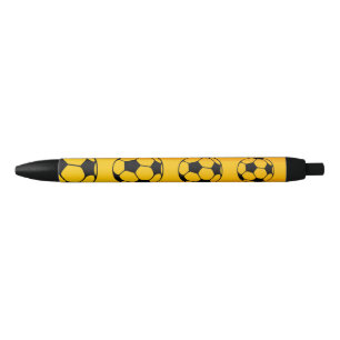 Custom Football Yellow Pen with Black Ink