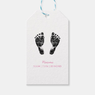 Custom Footprint Upload Your Baby Footprint To Gift Tags