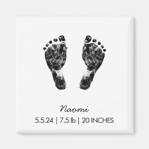 Custom Footprint Upload Your Baby Footprint To Magnet