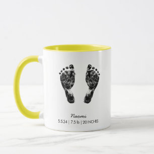 Custom Footprint    Upload Your Baby Footprint To  Mug