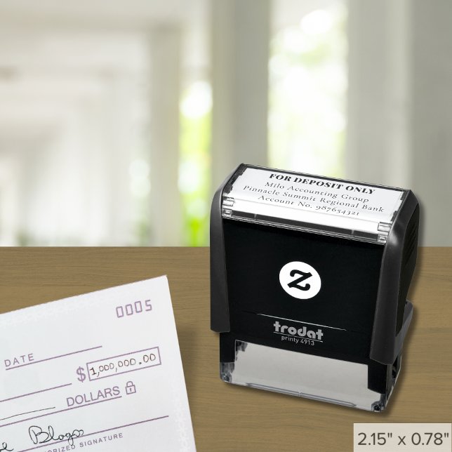 Custom For Deposit Only Stamp | 4 Lines (Creator Uploaded)