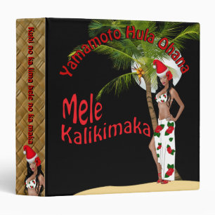 Custom For Yamamoto Hula Mele Kalikimaka Binder