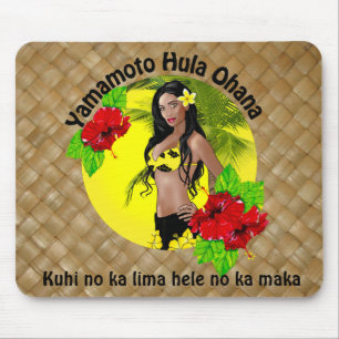 Custom For Yamamoto Hula Ohana Lauhala Mousepad