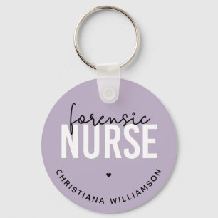 Custom Forensic Nurse   Forensic Nursing Gifts Keychain