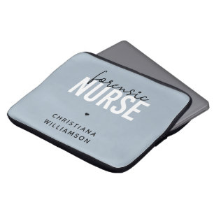 Custom Forensic Nurse Forensic Nursing Gifts Laptop Sleeve