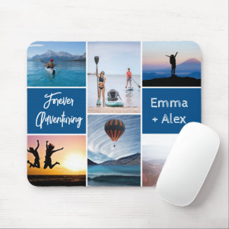 Custom Forever Adventuring 6 Photo Collage Mouse Pad