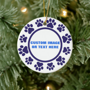 Custom Forever Loved Paw Print Ornament