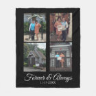 Custom Four Photo Wedding Modern Script