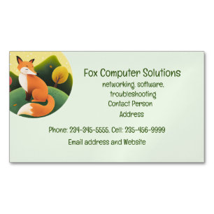 Custom Fox Computer Solutions Business Card