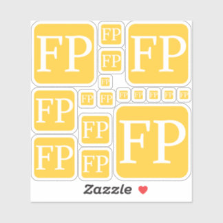 Custom FP Small 4" x 4" Stickers by Janz