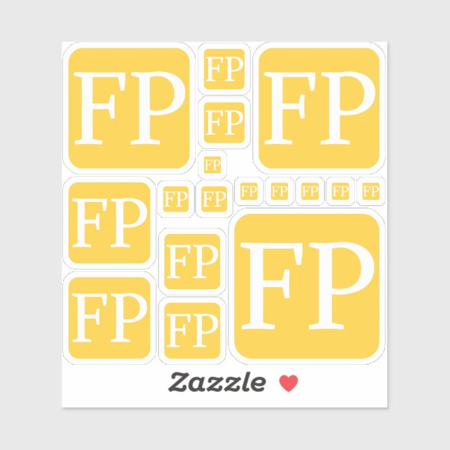 Custom FP Small 4" x 4" Stickers by Janz (Sheet)
