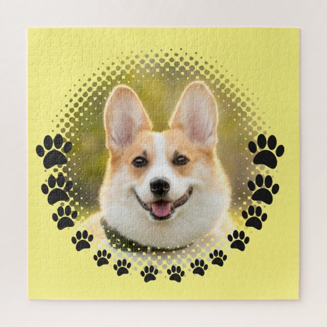 Custom Frame Dog Portrait Jigsaw Puzzle (Vertical)