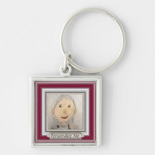 Custom Frame to Add Your Art Or Photo Keychain
