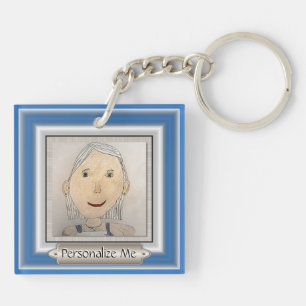 Custom Frame to Add Your Art Or Photo Keychain