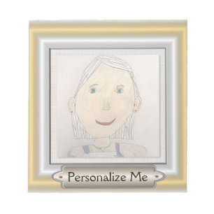 Custom Frame to Add Your Art Or Photo Notepad
