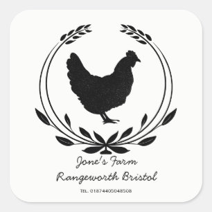 Custom Free Range Egg Carton Label  Farm Fresh Egg