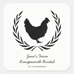 Custom Free Range Egg Carton Label  Farm Fresh Egg