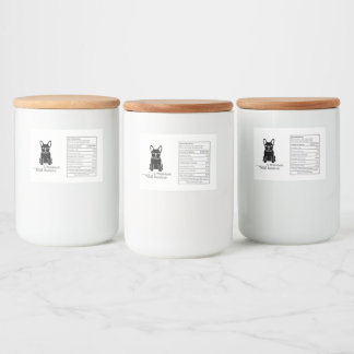Custom Frenchie Treat Box - Personalized Pet Food Label