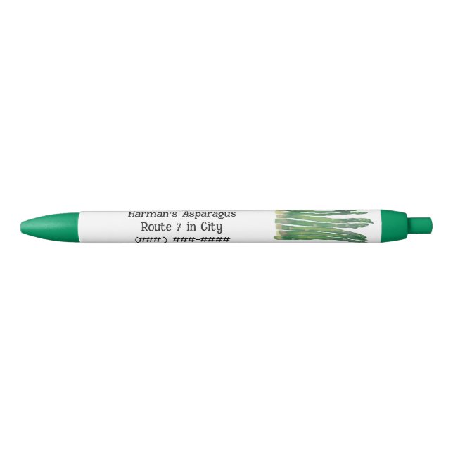 Custom Fresh Asparagus Pens for Business (Front)