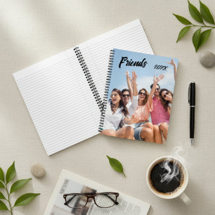 Custom Friend's Photo Spiral  Notebook