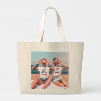 Custom Friendship Picture Carryall Large Tote Bag