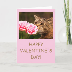 Custom "From The Cat" Valentine's Day Holiday Card