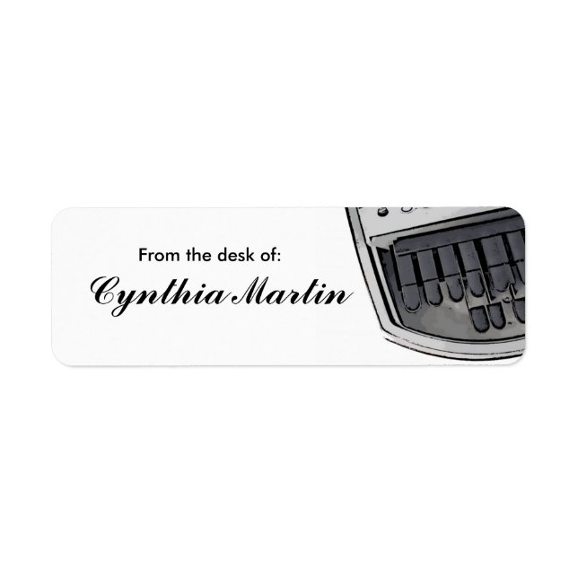 Custom from the desk of court reporter stickers (Front)