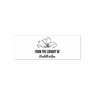 Custom From The Library Of Book Stamp Trending