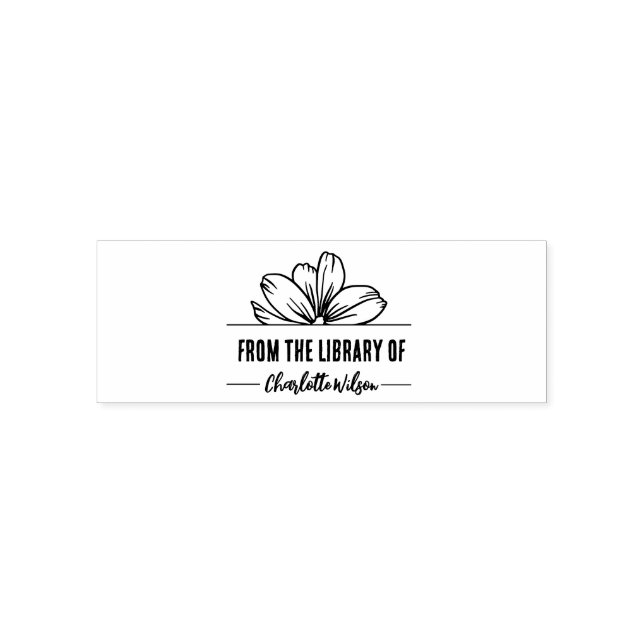Custom From The Library Of Book Stamp Trending (Design)