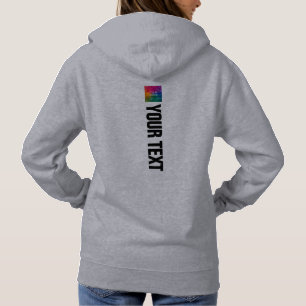 Custom Front & Back Print Womens Modern Sport Hoodie